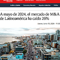 A mayo de 2024, el mercado de M&A de Latinoamrica ha cado 26%